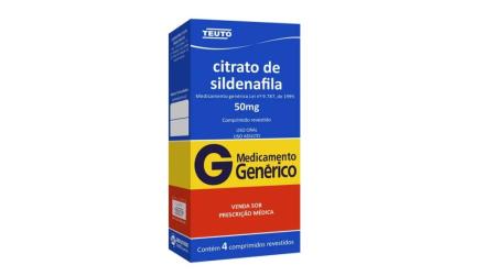 SILDENAFILA 50MG C/4 TEUTO