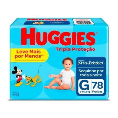 FRALDA HUGGIES AZUL HIPER