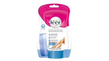 VEET PURE E FRESH CREME DEPILATÓRIO 150ML KIT C/ BUCHA