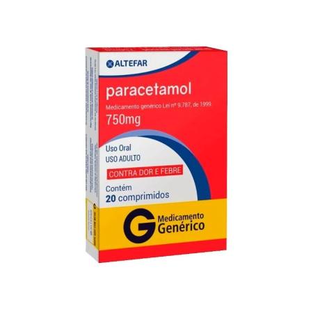 PARACETAMOL 750MG C/20 ALTEFAR