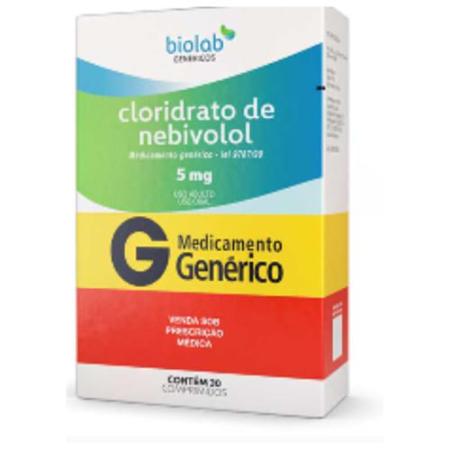 CLORIDRATO DE NEBIVOLOL 5MG BIOLAB C/30 