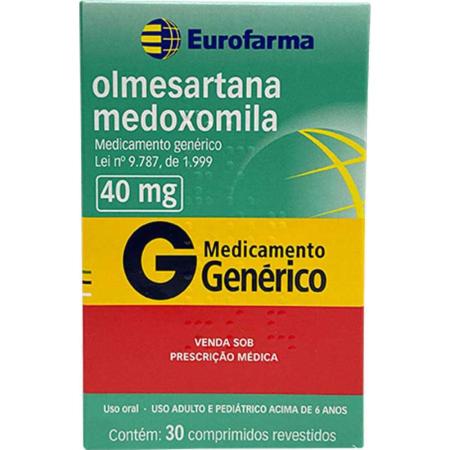 OLMESARTANA 40MG EUROFARMA C/30 