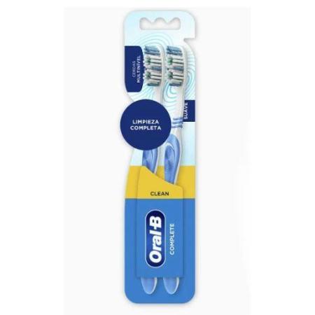ESCOVA DENTAL ORAL-B CLEAN COMPLETE  2 Unidades