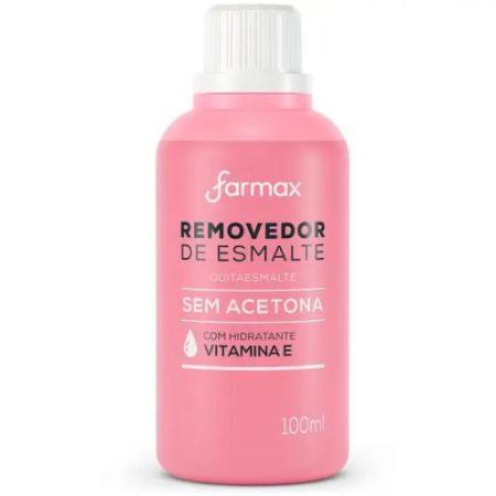 REMOVEDOR DE ESMALTE SEM ACETONA FARMAX 100ml 