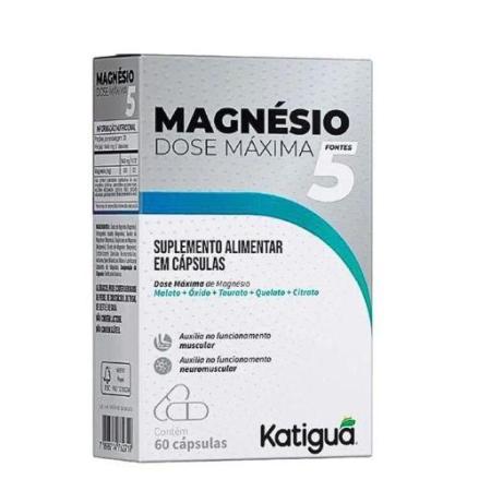 MAGNÉSIO 5 DOSE MÁXIMA COM 60 CÁPSULAS