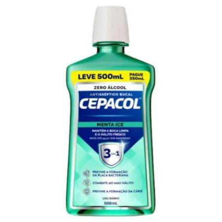  ENXAGUANTE CEPACOL BUCAL 500ml MENTA ICE