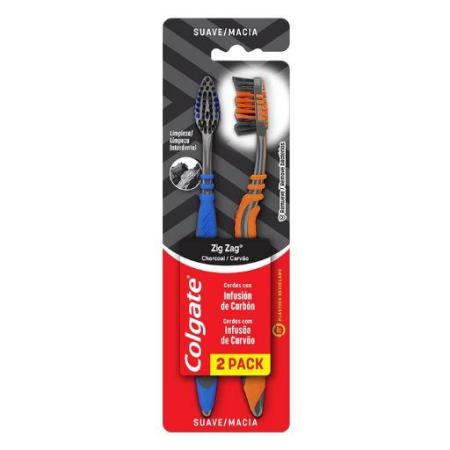 ESCOVA DENTAL COLGATE ZIG ZAG 2 Unidades