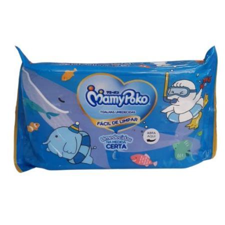 LENÇOS UMEDECIDOS MAMYPOKO COM 50 UNIDADES