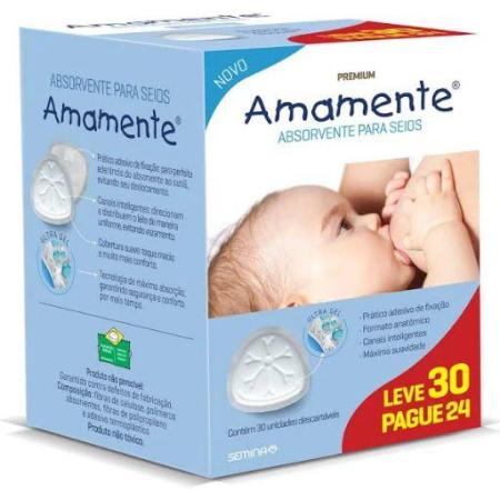 ABSORVENTE AMAMENTE PARA SEIOS 30 Unidades