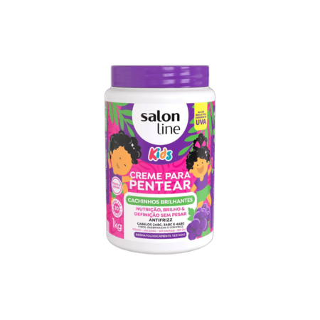 CREME PARA PENTEAR SALON LINE KIDS UVA CACHINHOS BRILHANTES 1KG