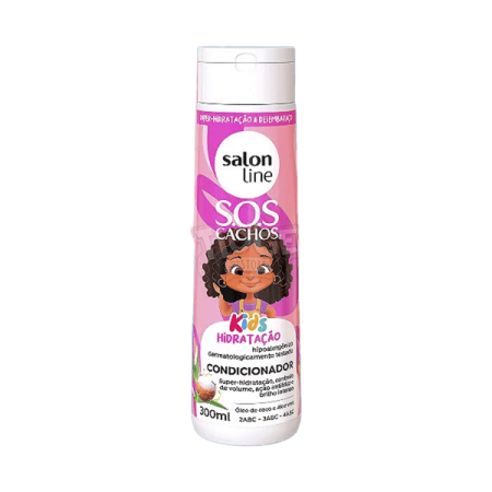 CONDICIONADOR SALON LINE KIDS SOS CACHOS HIDRATAÇÃO 300ML