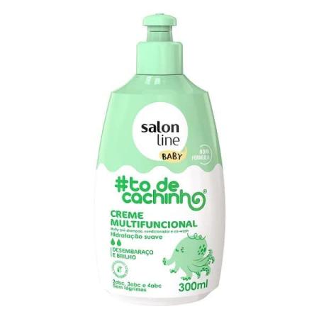 CREME MULTIFUNCIONAL SALON LINE BABY TÔ DE CACHINHO HIDRATAÇÃO SUAVE 300ML