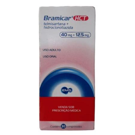 BRAMICAR HCT 40MG 12,5MG C/30 COMPRIMIDOS
