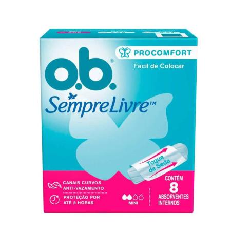 ABSORVENTE OB SEMPRE LIVRE MINI C/8 