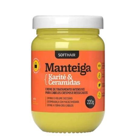 MANTEIGA KARITE E CERAMIDS SOFTHAIR 220G