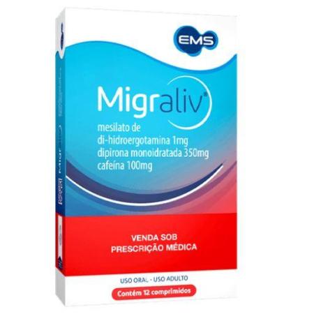 MIGRALIV 1MG/350MG/100MG C/ 12 COMPRIMIDOS