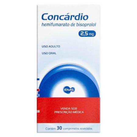 CONCÁRDIO 2,5MG C/30 COMPRIMIDOS
