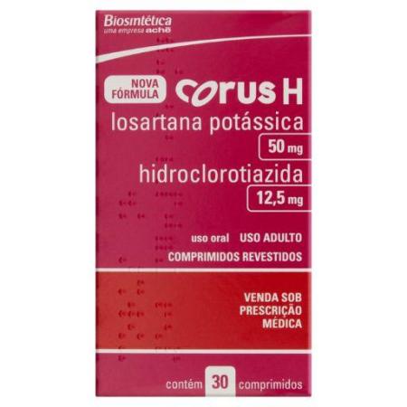 CORUS H 50/12,50MG C/30 COMPRIMIDOS