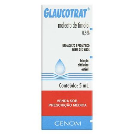 GLAUCOTRAT SOLUÇÃO OFTÁLMICA 5ML