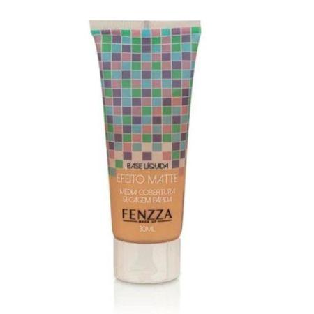 BASE LÍQUIDA EFEITO MATTE MÉDIA COBERTURA FENZZA 30Ml