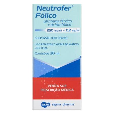 NEUTROFER FÓLICO 250MG/ML + 0,2 MG/ML 30ML 