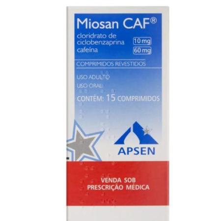 MIOSAN CAF 10MG/60MG C/15 COMPRIMIDOS