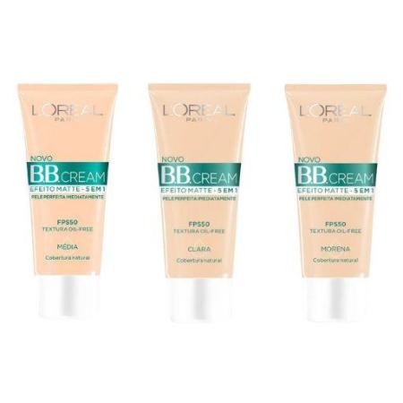 BBCREAM FPS50 5 EM 1 30ML CLARA, MÉDIA E MORENA
