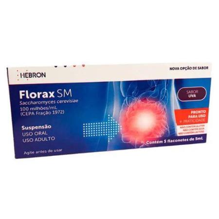 FLORAX SM 100 MILHÕES/ML C/5 FLACONETES DE 5ML