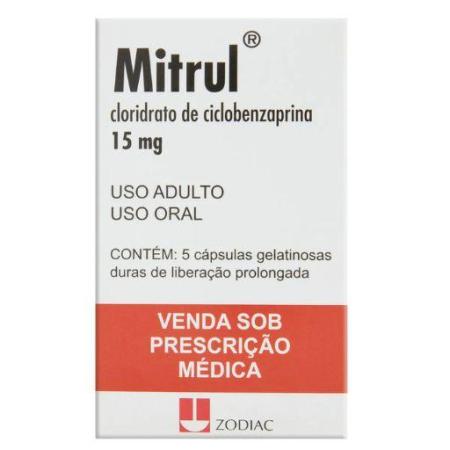 MITRUL 15MG C/5 CÁPSULAS GELATINOSAS DURA DE LIBERAÇÃO PROLONGADA
