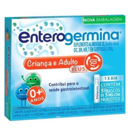 ENTEROGERMINA 05 FRASCOS DE 5ML 