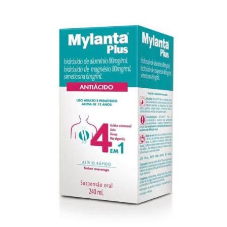 MYLANTA PLUS ANTIÁCIDO SABOR MORANGO 240ML