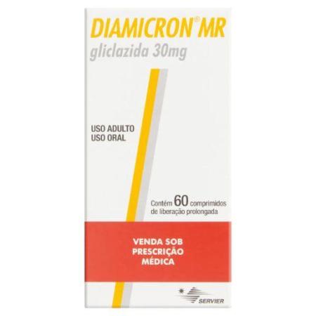 DIAMICRON MR 30MG LIBERAÇÃO PROLONGADA C/60 COMPRIMIDOS