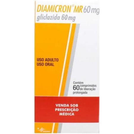 DIAMICRON MR 60MG LIBERAÇÃO PROLONGADA C/60 COMPRIMIDOS