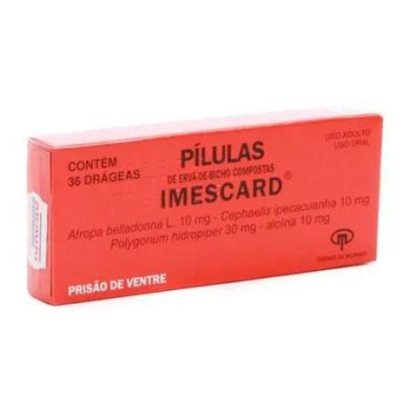 PÍLULAS IMESCARD C/36 DRÁGEAS
