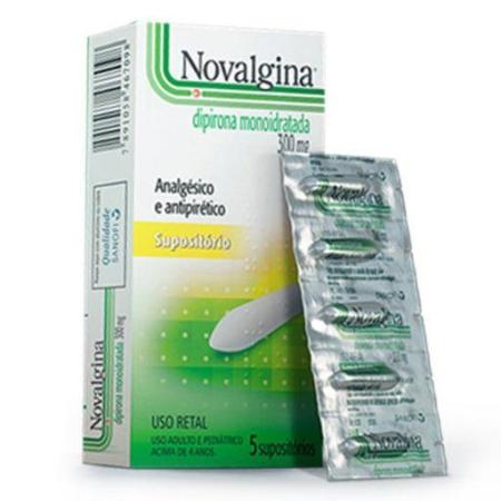 NOVALGINA SUPOSITÓRIOS C/5 SUPOSITÓRIOS 
