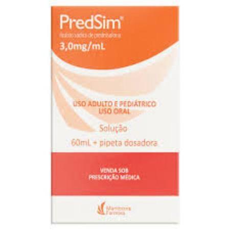 PREDSIM SOLUÇÃO 3MG/ML 60ML