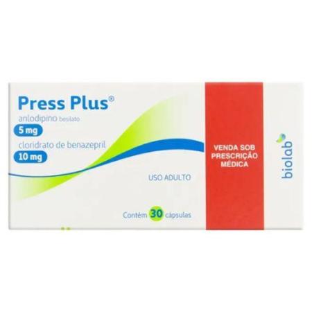 PRESS PLUS 5MG/10MG C/30 CÁPSULAS 
