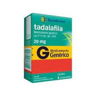 TADALAFILA 20MG C/4 EUROFARMA