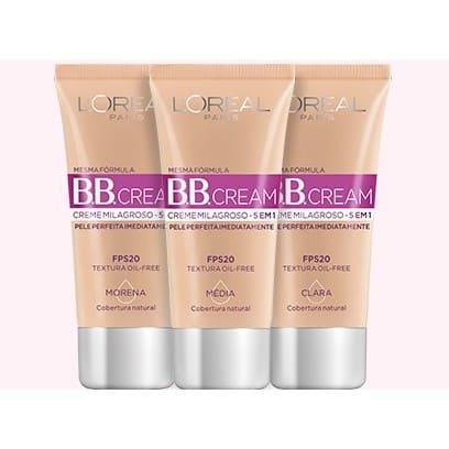 BBCREAM FPS20 5 EM 1 30ML CLARA, MÉDIA E MORENA