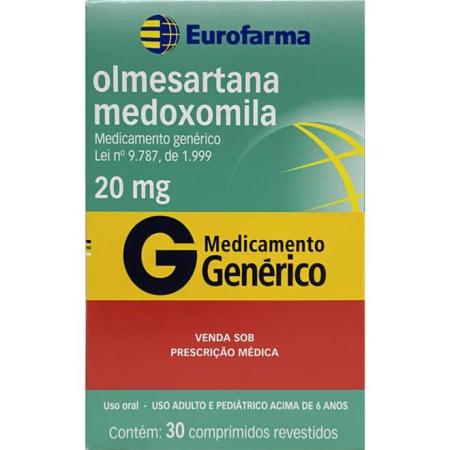 OLMESARTANA 20MG EUROFARMA C/30 