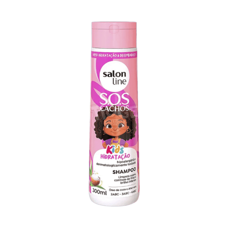 SHAMPOO SALON LINE KIDS SOS CACHOS HIDRATAÇÃO 300ML 